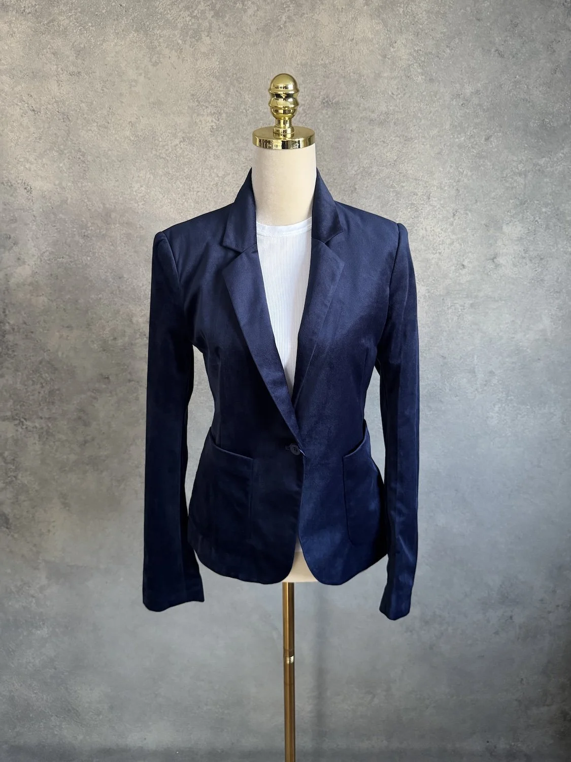 2nd Day Dark blue Velvet blazer _1610.jpg