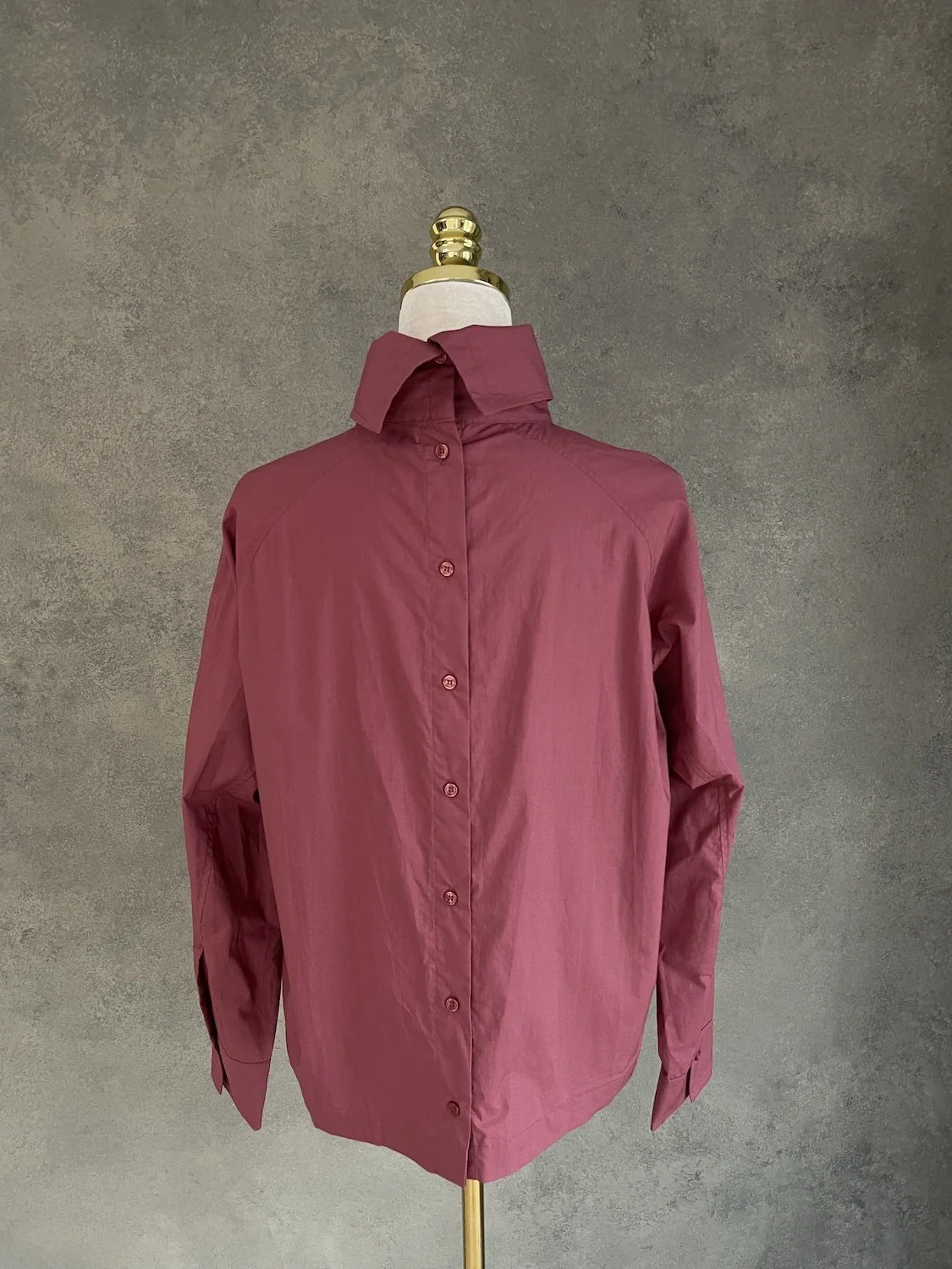 Blanche Blouse turtle neck brick red buttons down bach_1182-1.jpg