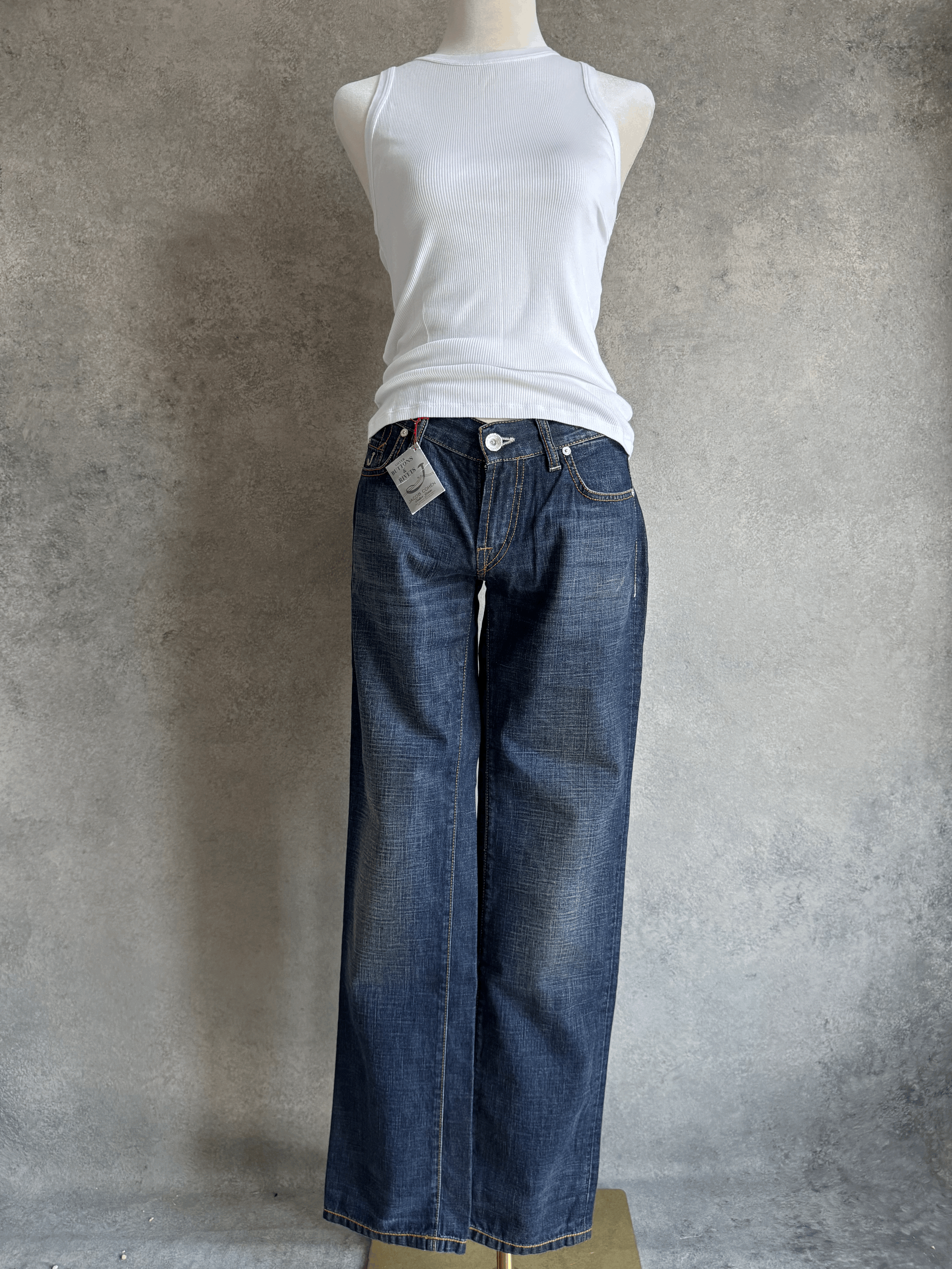 JACOB COHËN Dark Blue J711 Denim Jeans
