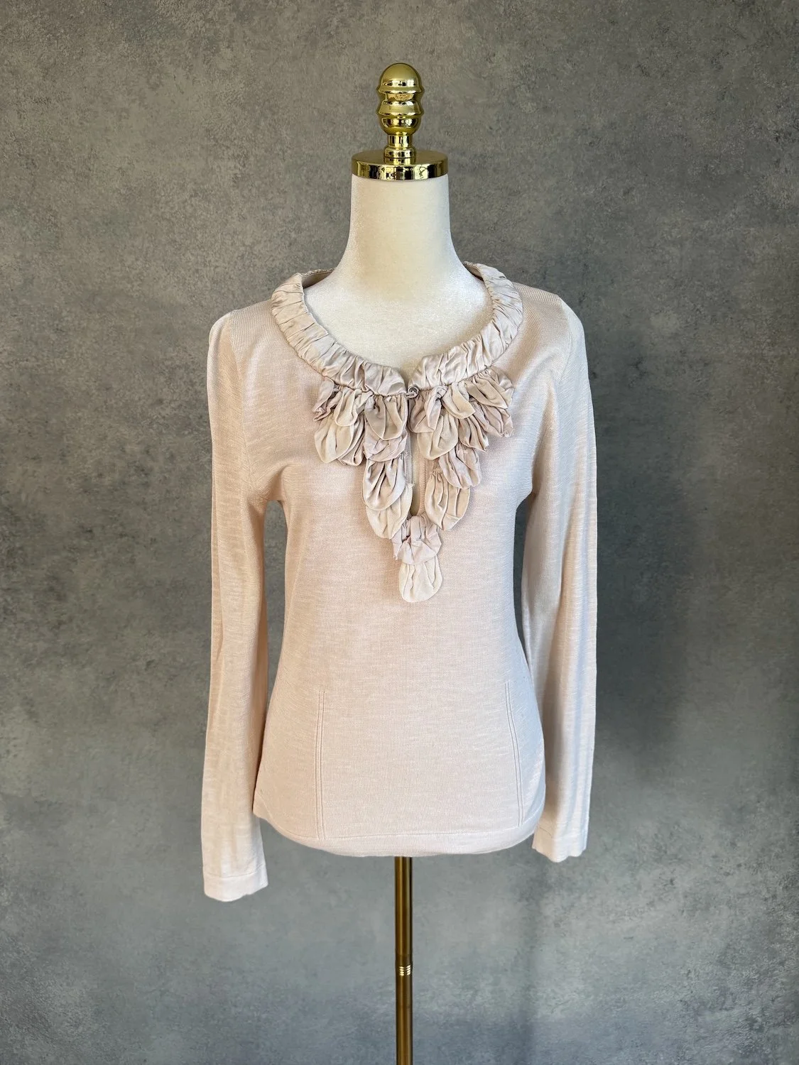 GUSTAV  Silk-Trimmed Cotton Top