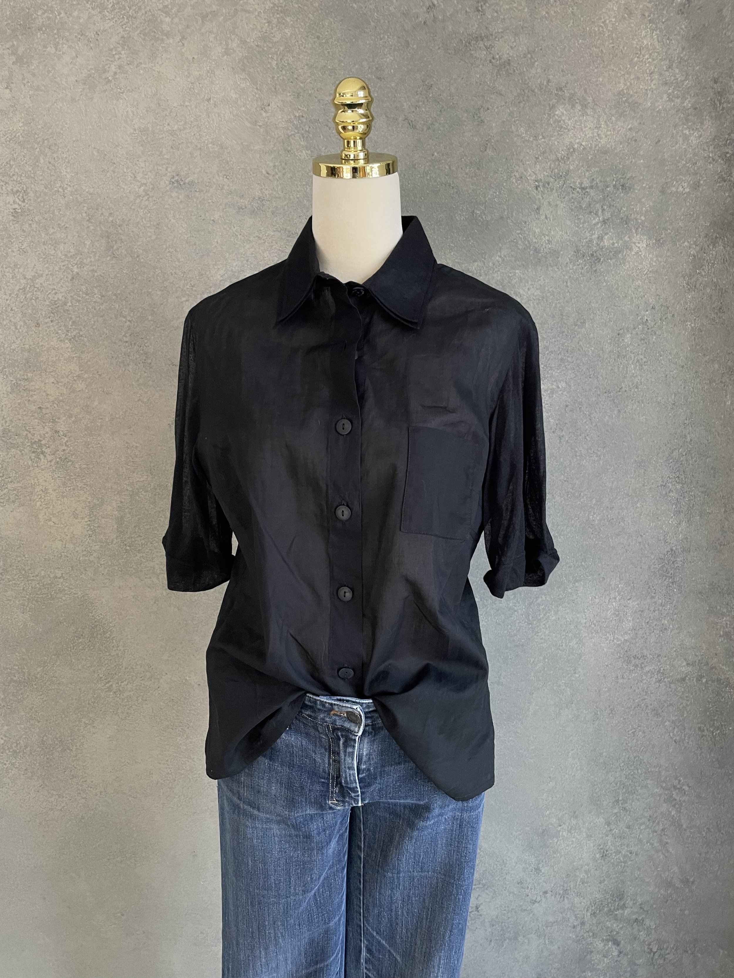 KATHLEEN MADDEN Black Blouse