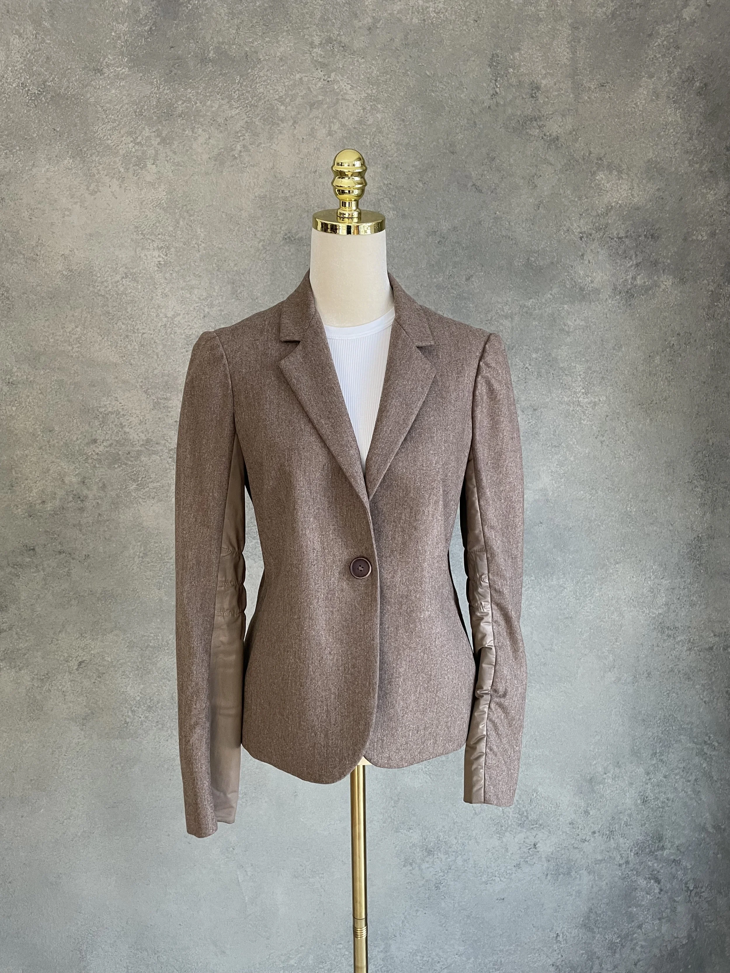 BRUNELLO CUCINELLI Iconic Hybrid Cashmere-Wool Blazer