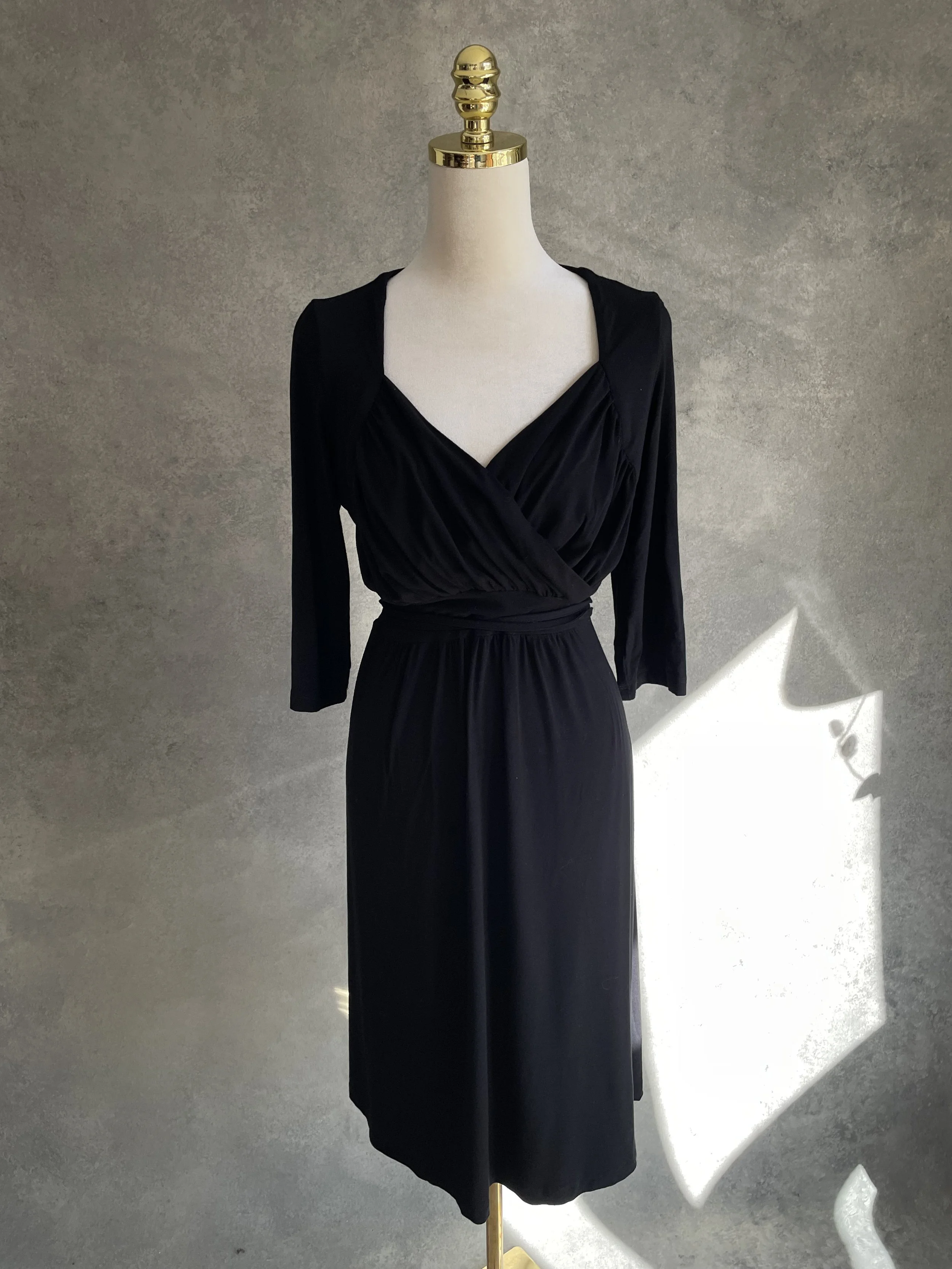 SCAPA Black Jersey Wrap Dress