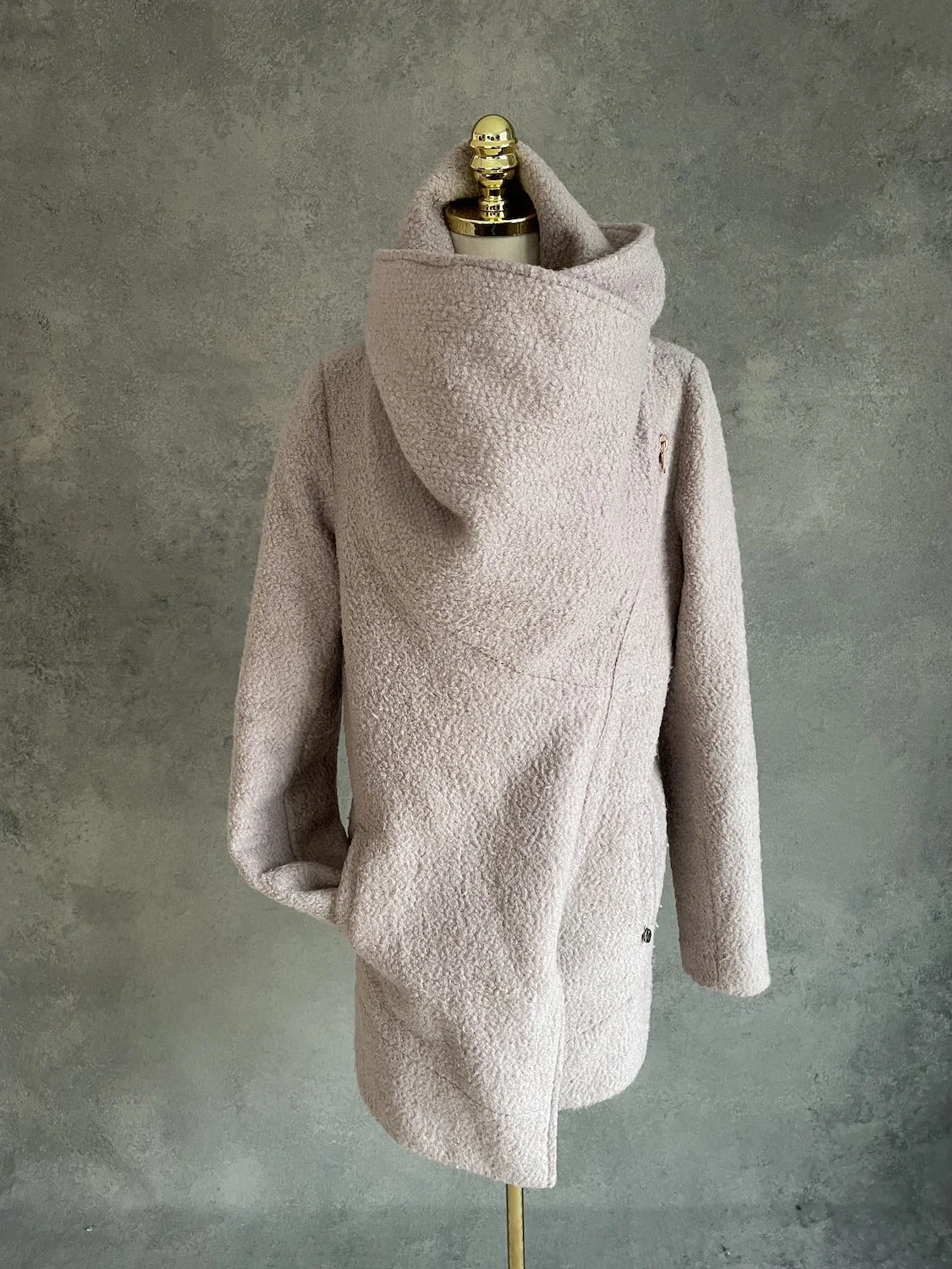 10 FEET High-Neck Textured Statement Coat