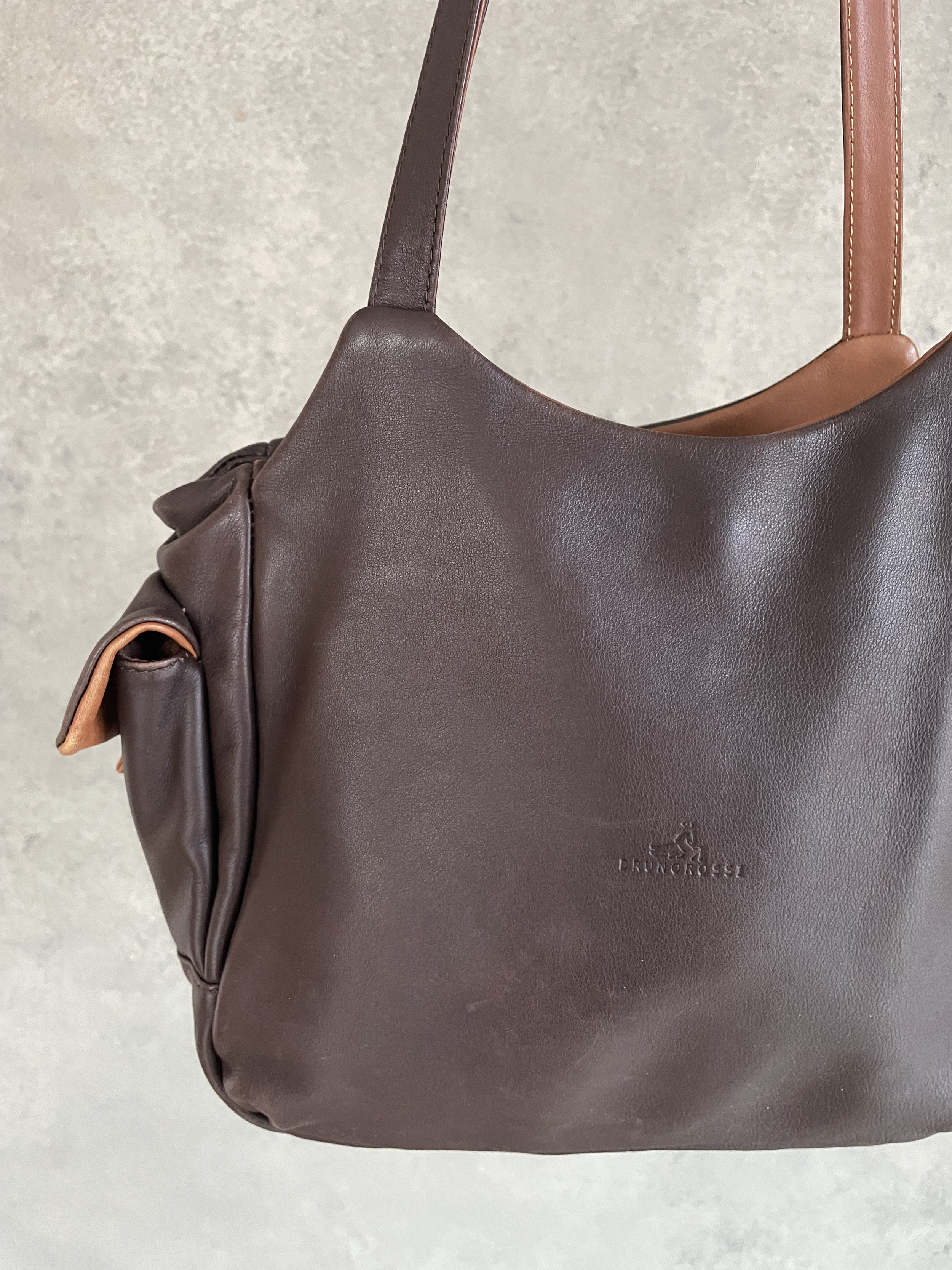 BrunoRossi-two tone shoulder bagIMG_0021.jpg