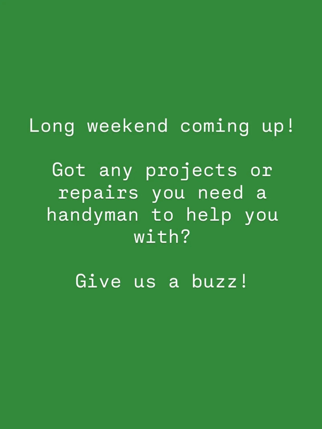 Get in touch, send us a message or check out our website (link in bio). All quotes are free 🔨