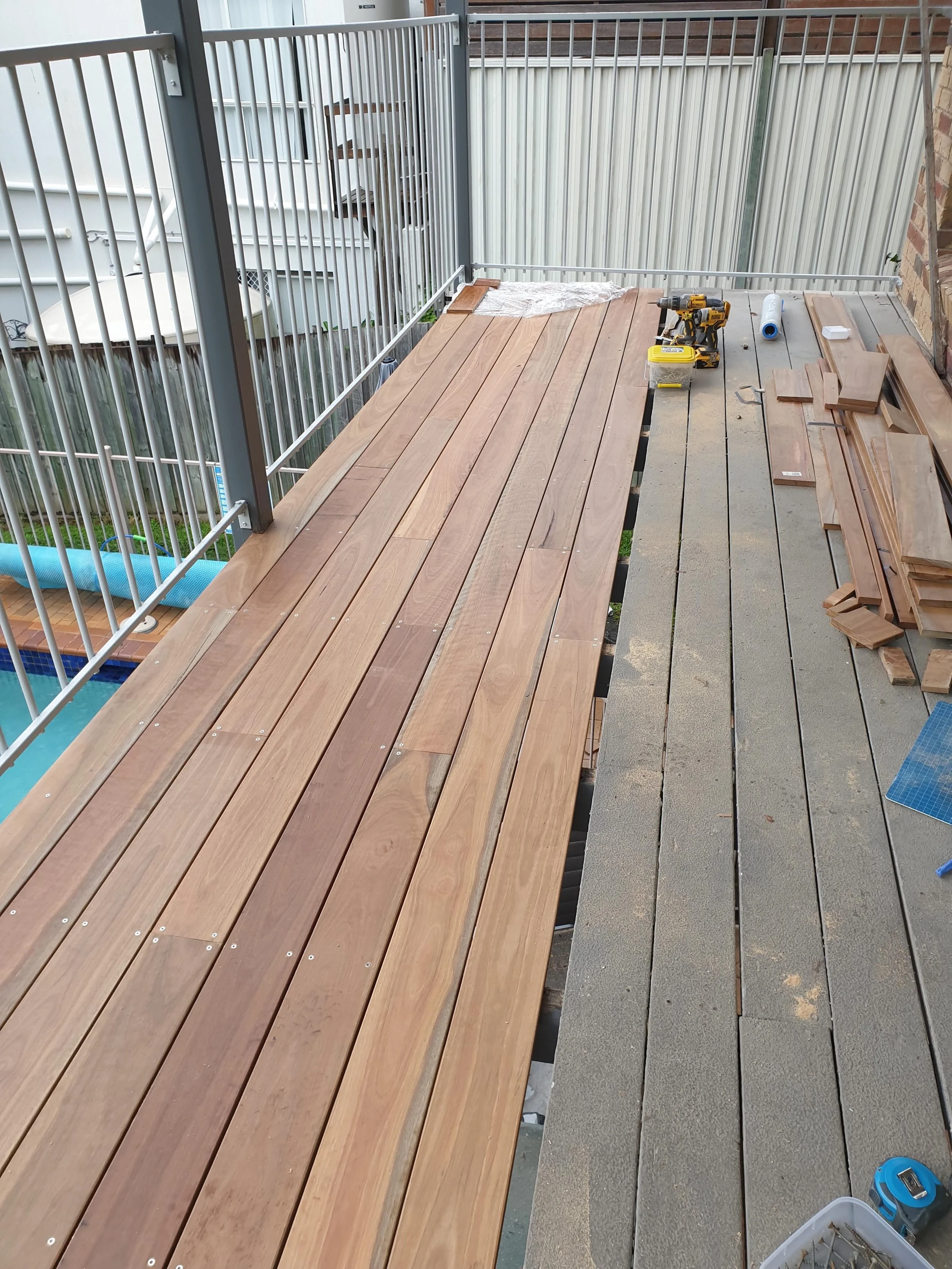 Deck repairs.  Bring your tired looking deck back to life. #handymanservices #carpentry #deck #deckingsolutions