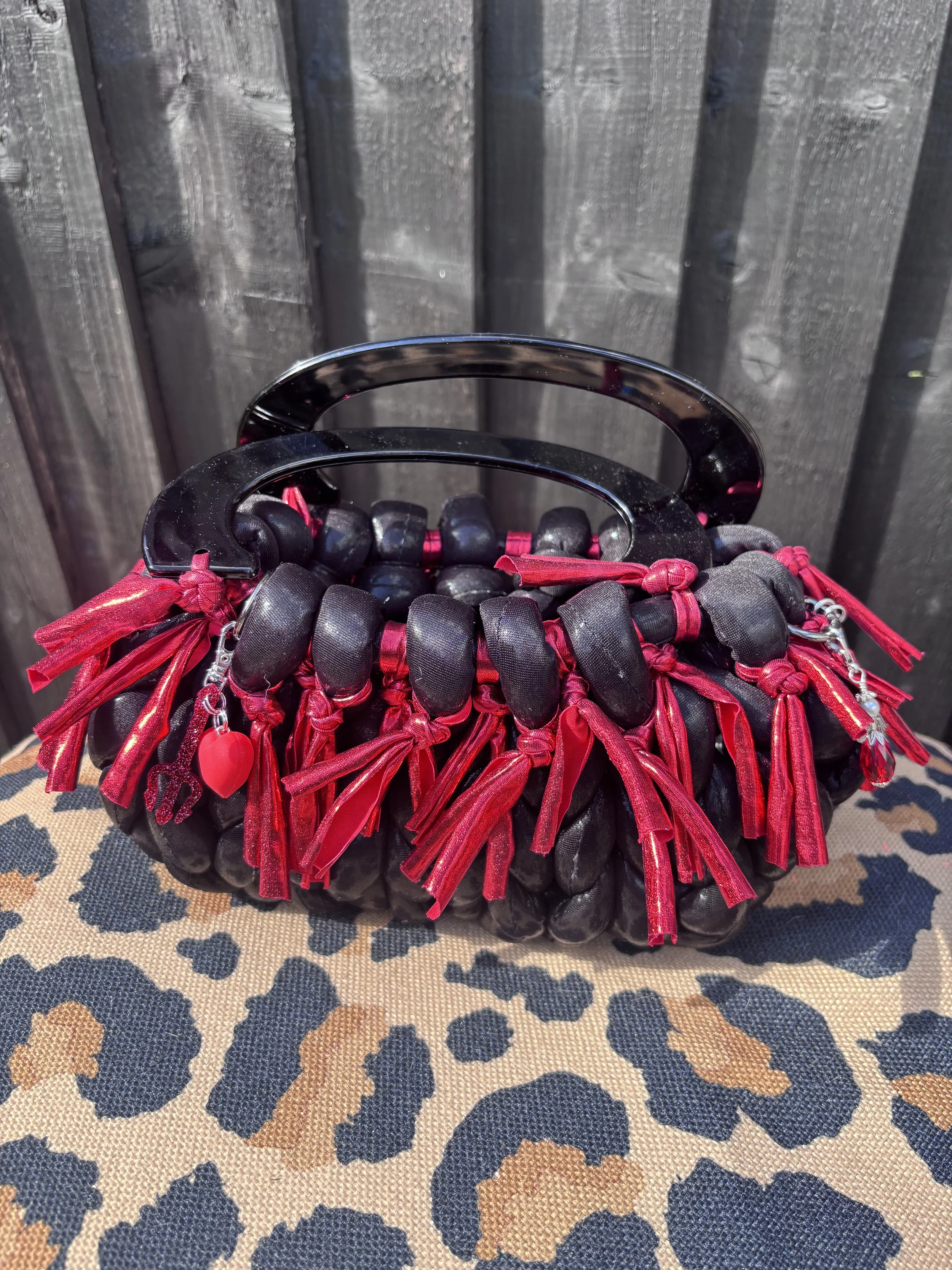 Mini Black tassel bag