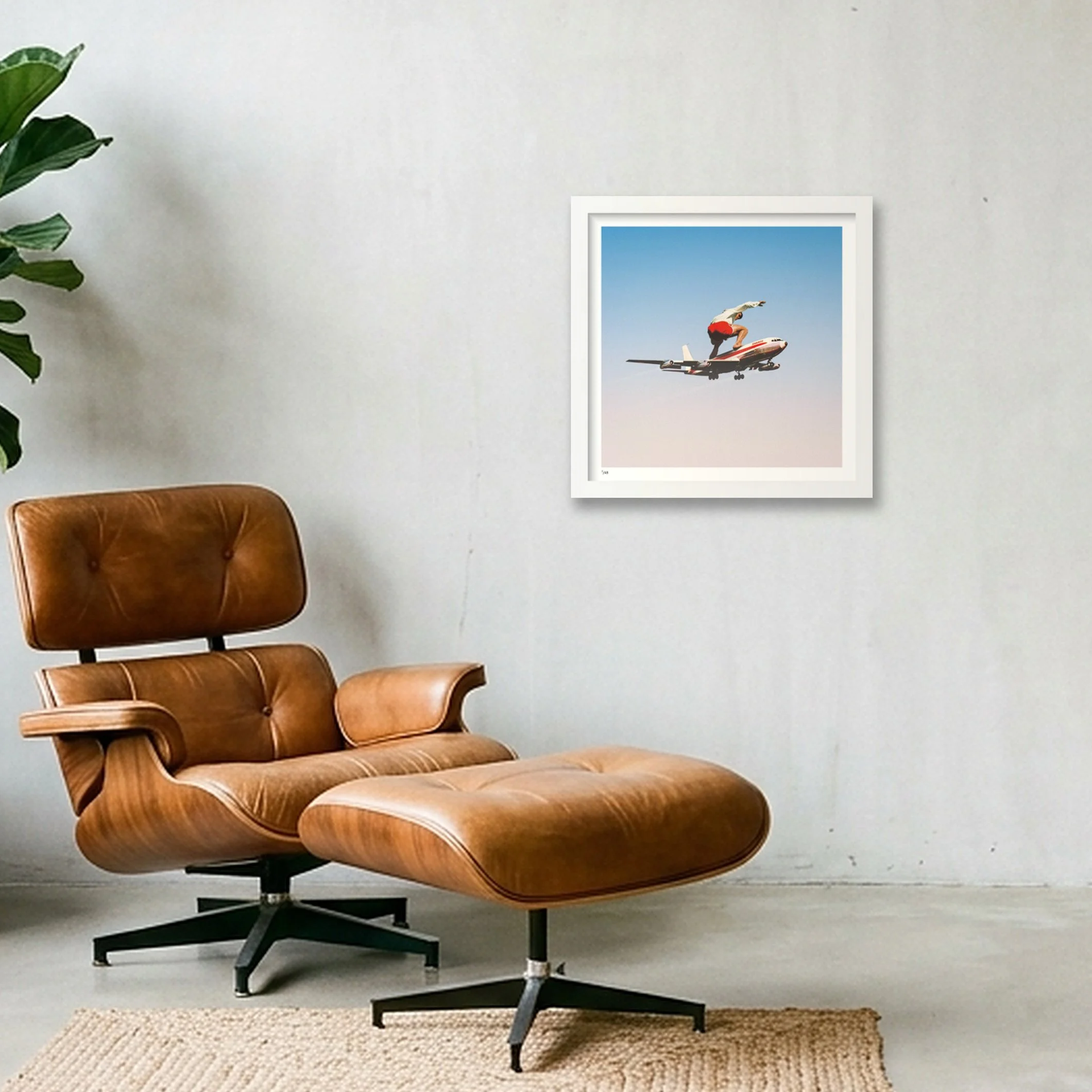 Frequent Flyer – Surreal Collage Art Print