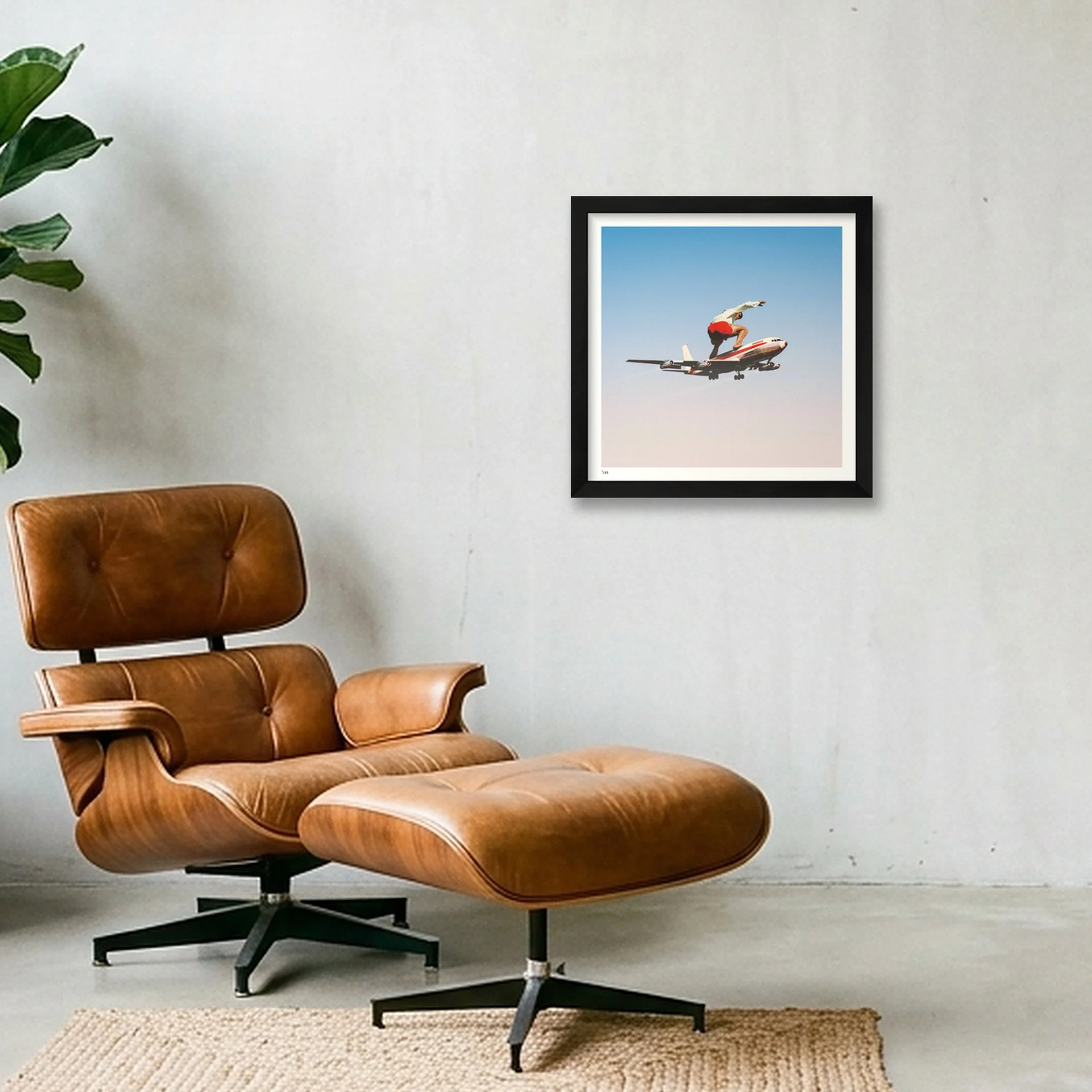 Frequent Flyer – Surreal Collage Art Print