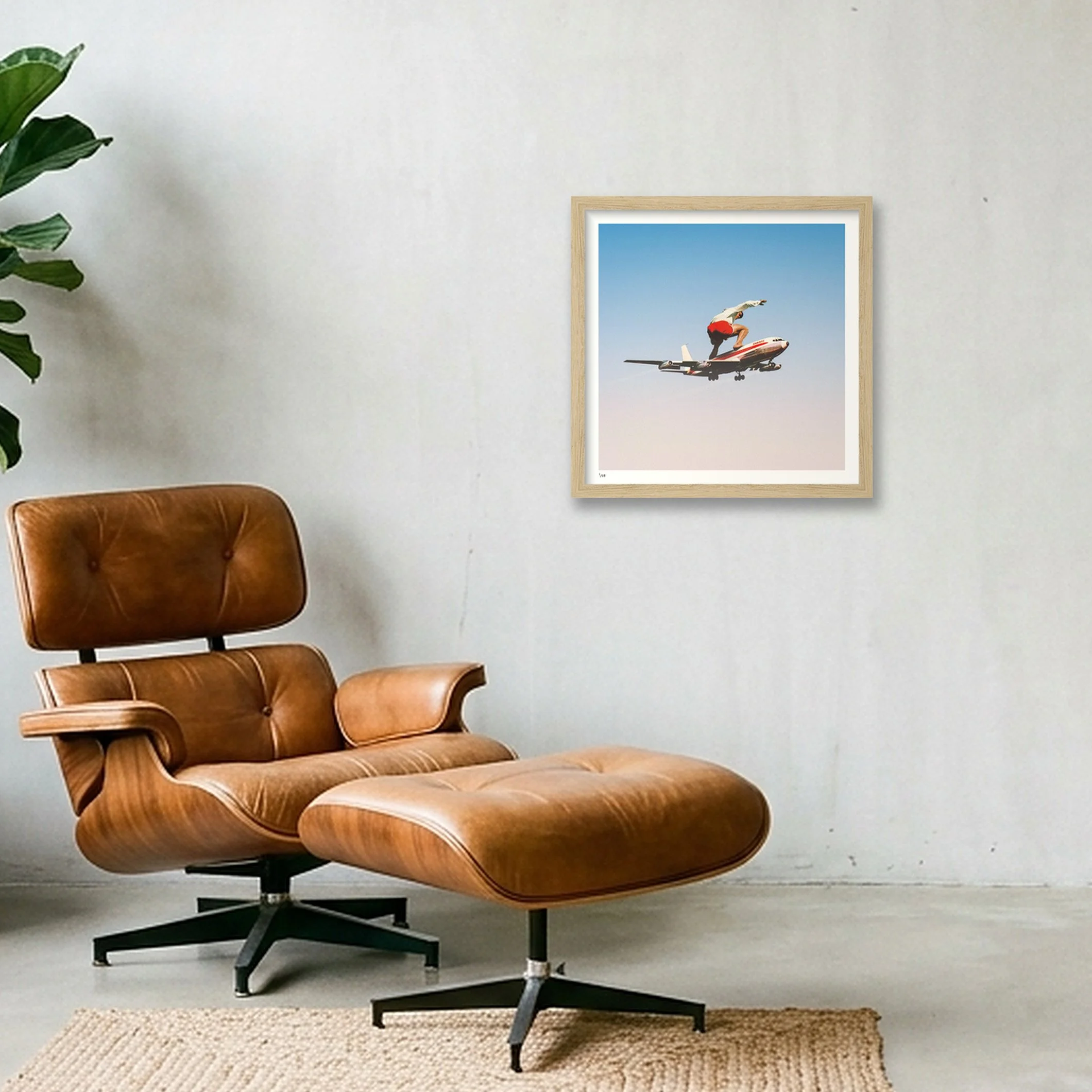 Frequent Flyer – Surreal Collage Art Print