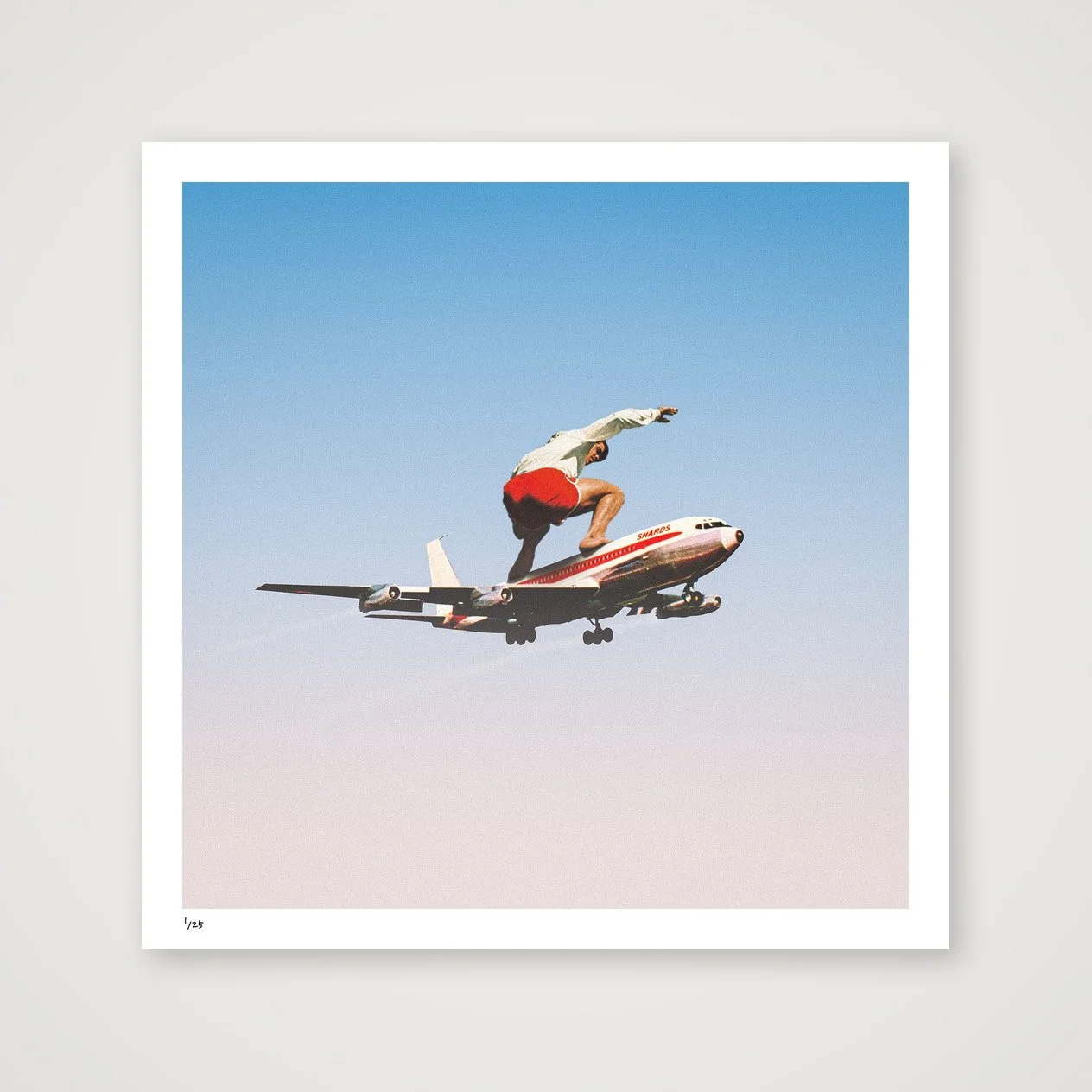 Frequent Flyer – Surreal Collage Art Print