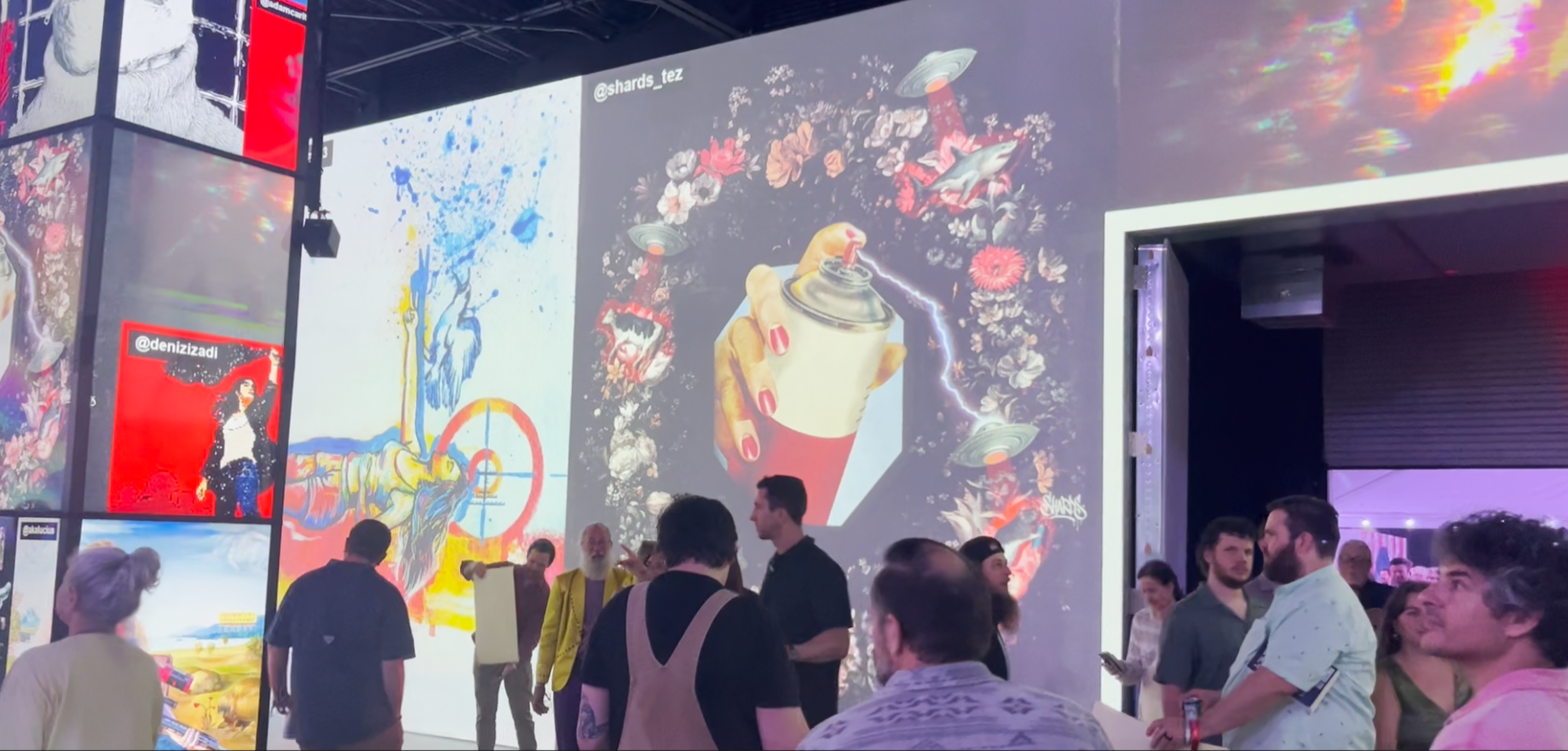 Pest Control on the Giant Video Screens at Beeple Studios