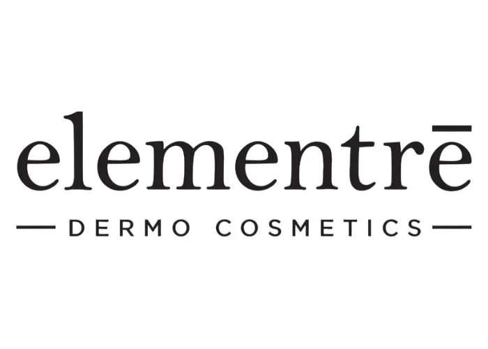 Logo for elementre Dermo Cosmetics in black and white.