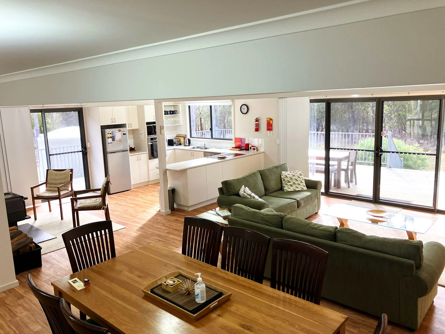 The living area is spacious, with all of the amenities you need for a comfortable stay.