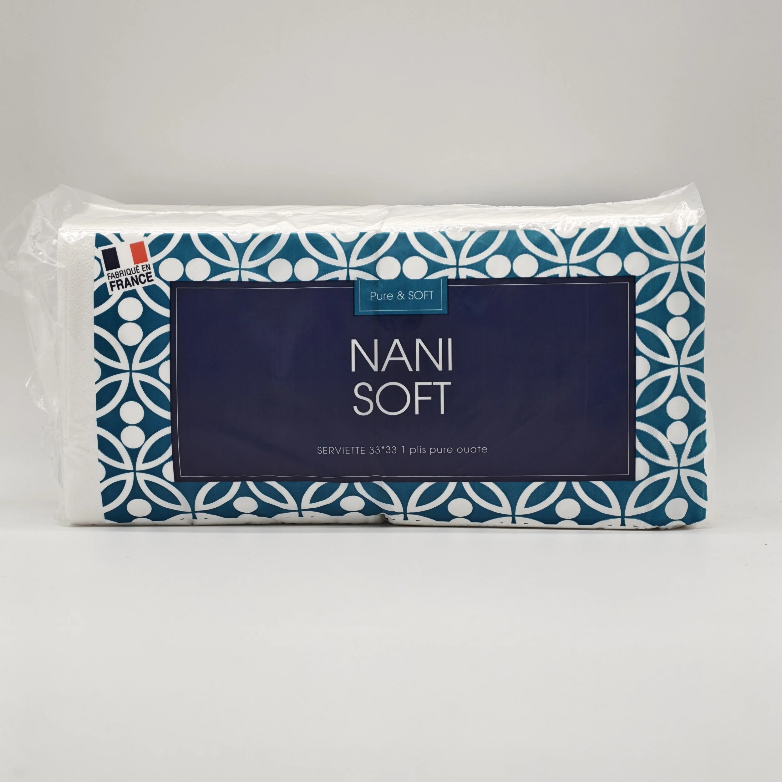 Nani serviette 1 pli blanc