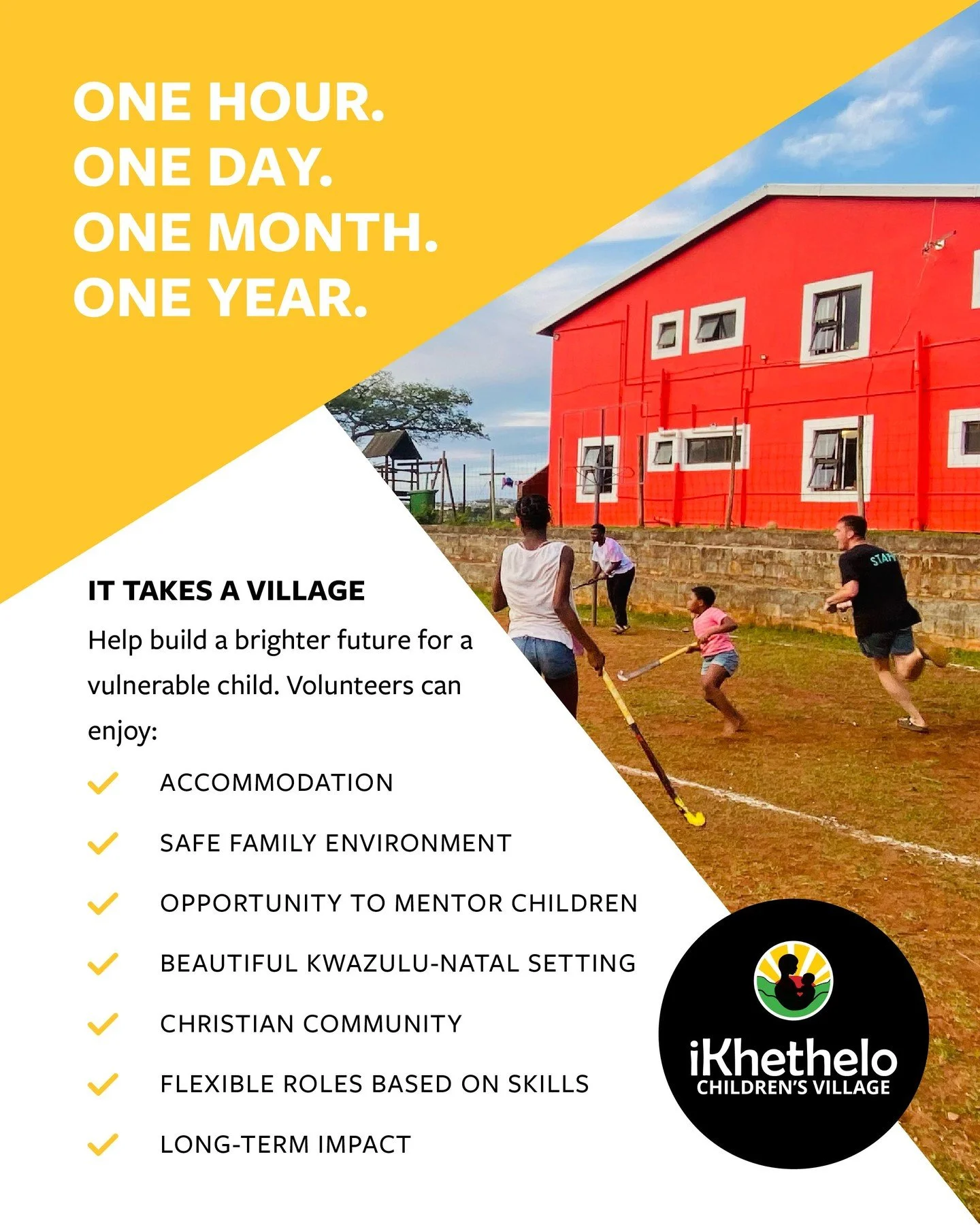 I came to iKhethelo Children's Village wanting to make a difference, but I quickly realised that the experience would change me too.

Every day, I have the opportunity to be part of something meaningful. Whether it's helping with homework, assisting 