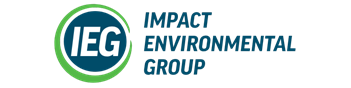 IEG Impact Environmental Group logo with green circle and blue text