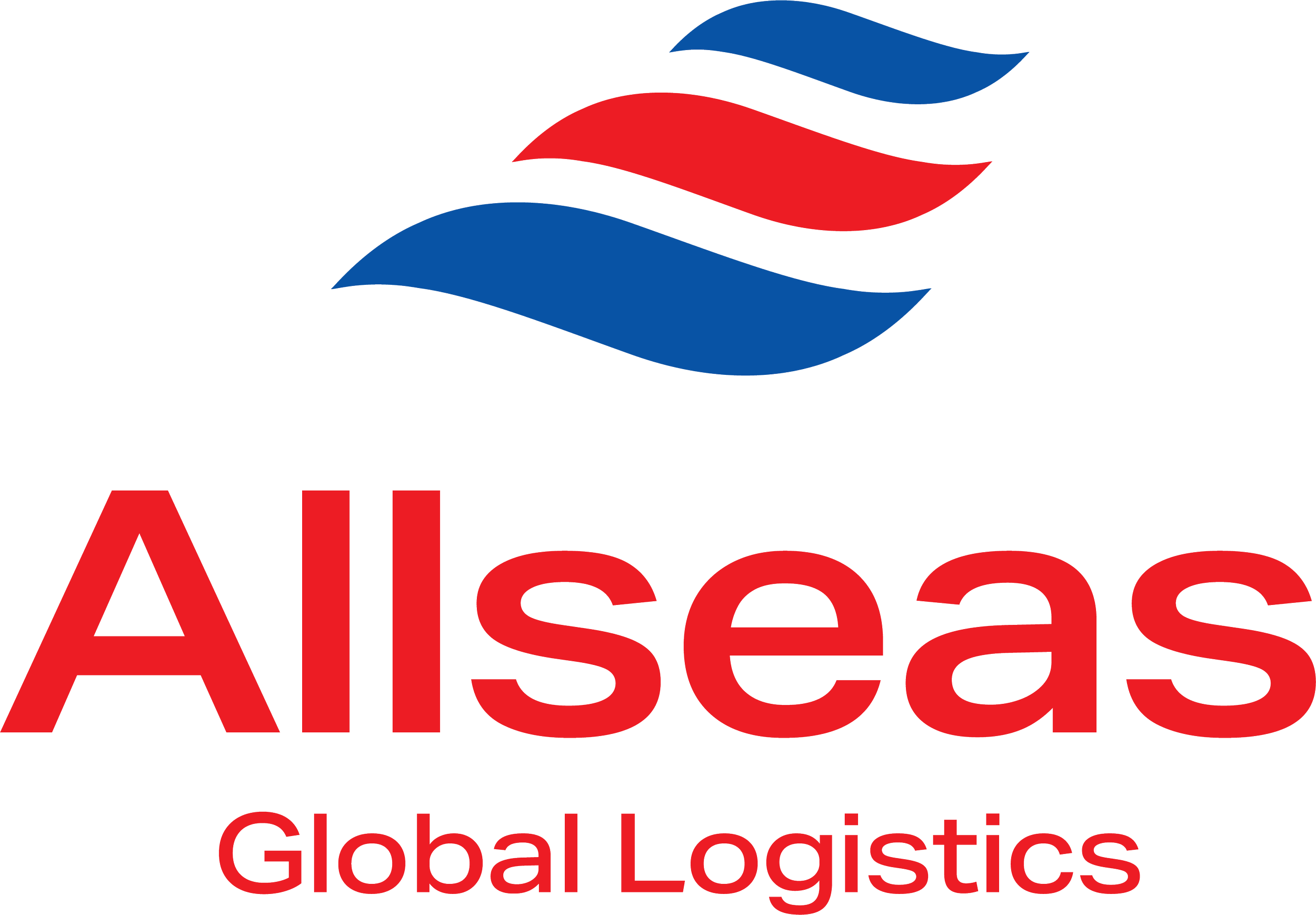 Logo of a transportation company with stylized red and blue waves and the text 'A Ileser Global Logistics' in red.