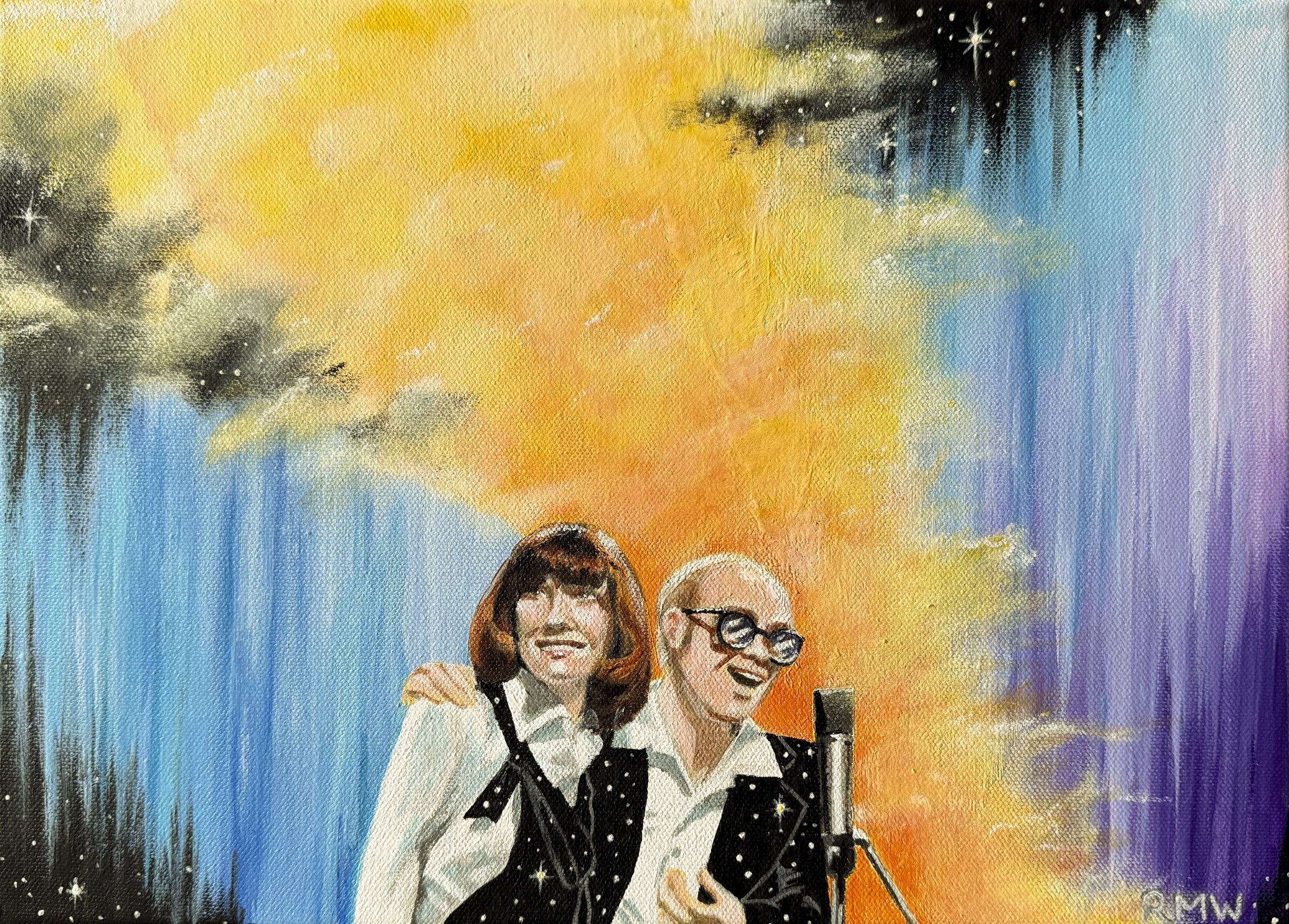 'Don't Go Breaking My Heart' To celebrate fifty years of Elton John and Kiki Dee's classic duet! The happiest of songs reflected in the colours I 'feel'. I've also realised great music carries spatiotemporal connotations as well as colours. 14 in x 1