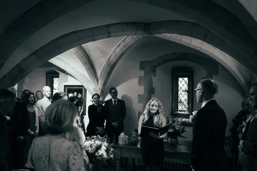 Wedding Ceremony The Undercroft  Nettlestead Place 