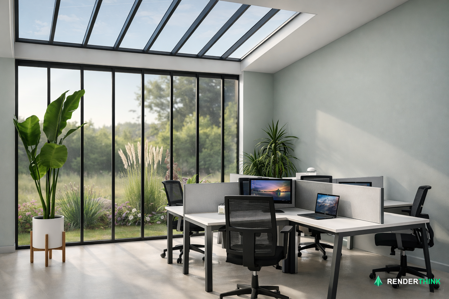 BUREAU FERME - 4 PERSONNES