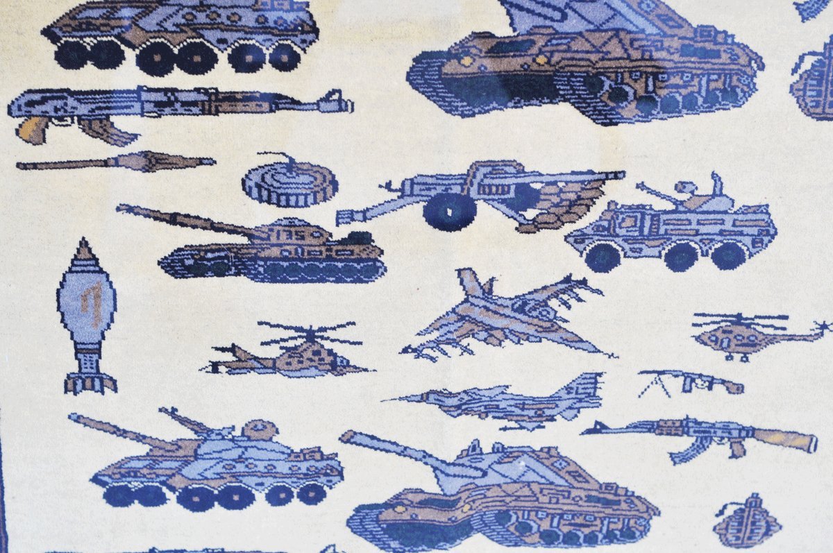 The famous Afghan war carpet from Kunduz. ©RYP, all rights reserved