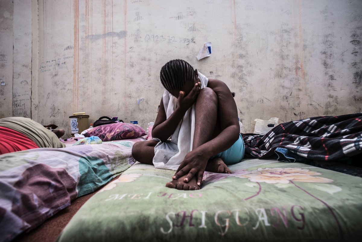 A young migrant woman in Libya. ©RYP, all rights reserved