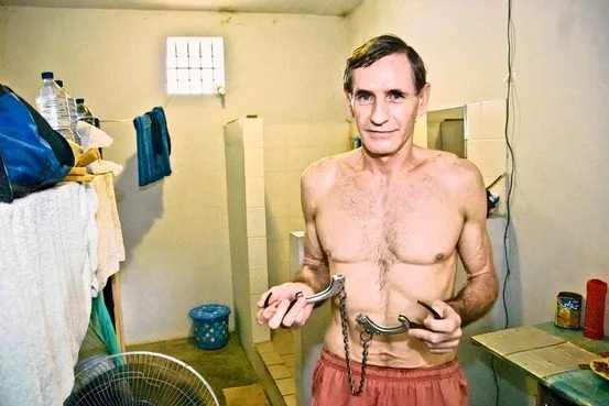 Nic de Toit was a South African mercenary captured during a failed coup attempt in Malabo. Equatorial Guinea. Robert Young Pelton traveled to meet with President Obiang to gain his release. ©RYP, all rights reserved