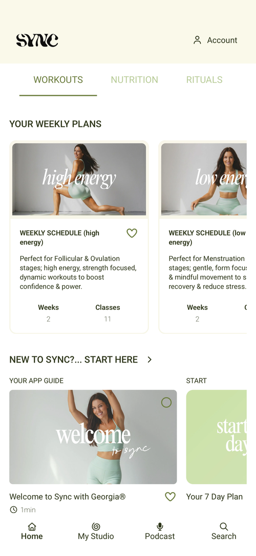 Sync Weekly Schedule