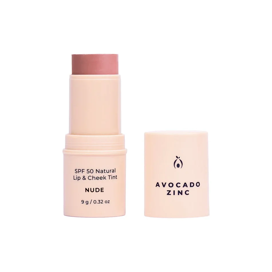 AVOCADO ZINC Spf 50 Natural Lip & Cheek- NUDE
