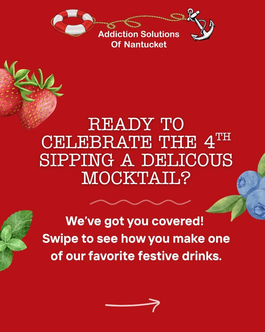 We're less than one week away from the 4th of July, and we can't wait to see everyone celebrating the holiday here on island. 🇺🇸🎉 

To those looking to celebrate with a delicious and refreshing mocktail this week, we've got just the recipe for you