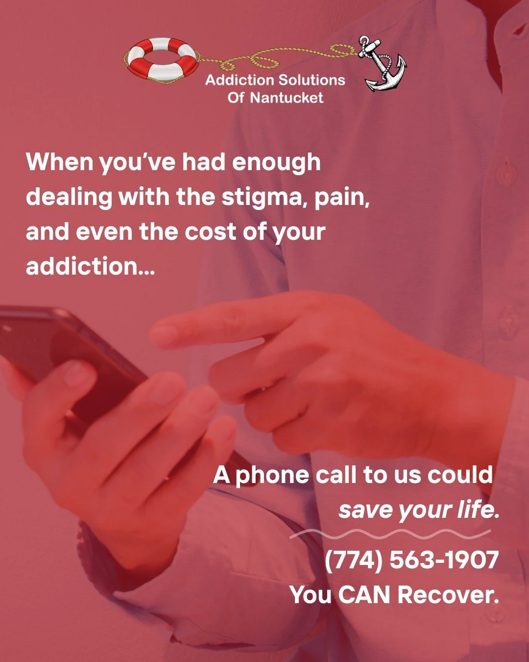 You don't have to live with the stigma, pain, or cost of your addiction. We're on your side and ready to help you start your journey to recovery. ❤️&zwj;🩹

You CAN recover, and we're only a call away. (774) 563-1907. 📞