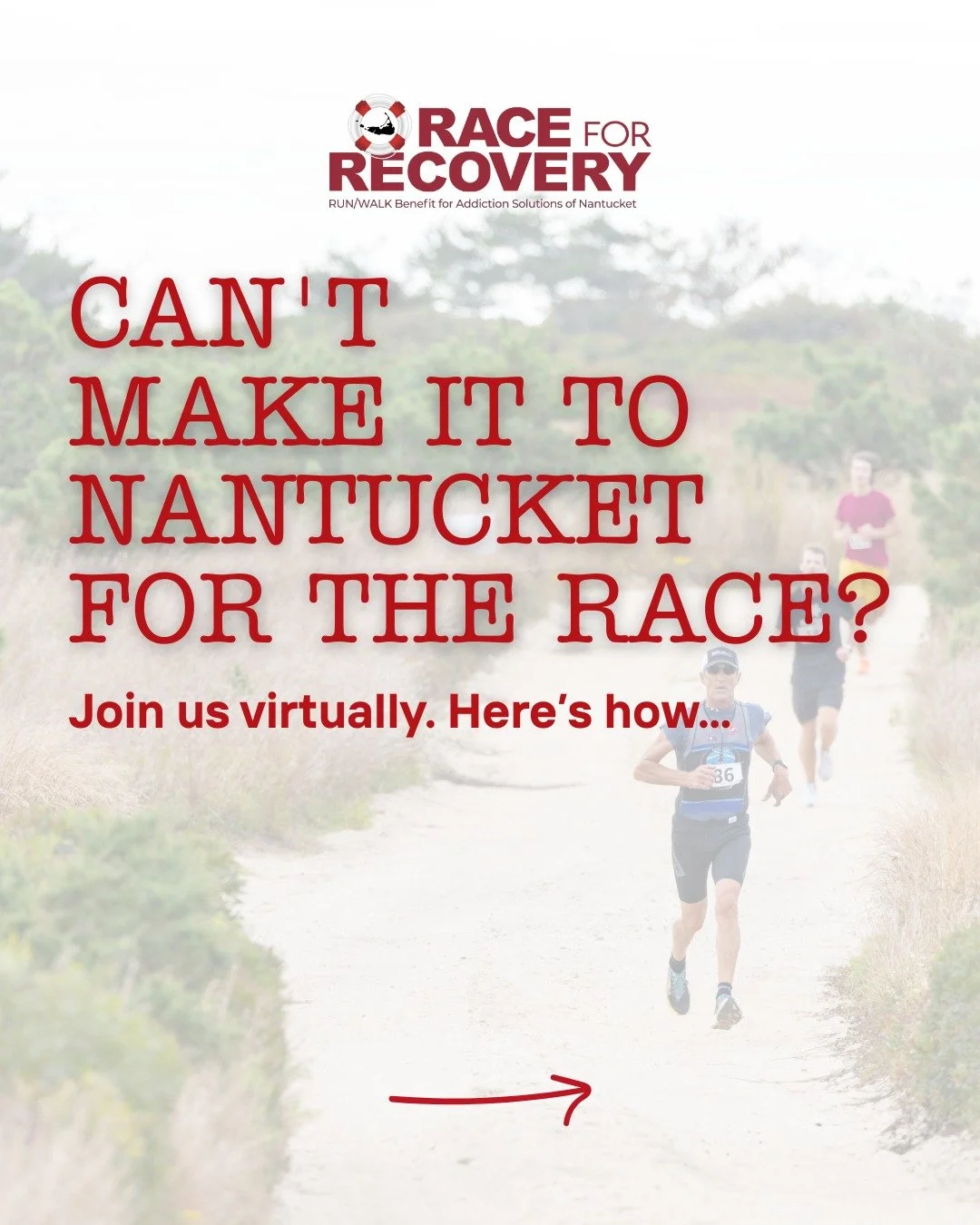 Can't make it on island for the race? Don't sweat it. You can join us virtually. Here's how... ➡️

Whether you're a virtual runner or a virtual walker, every step counts &mdash; wherever you are. 
Learn more today on our website about how you can joi