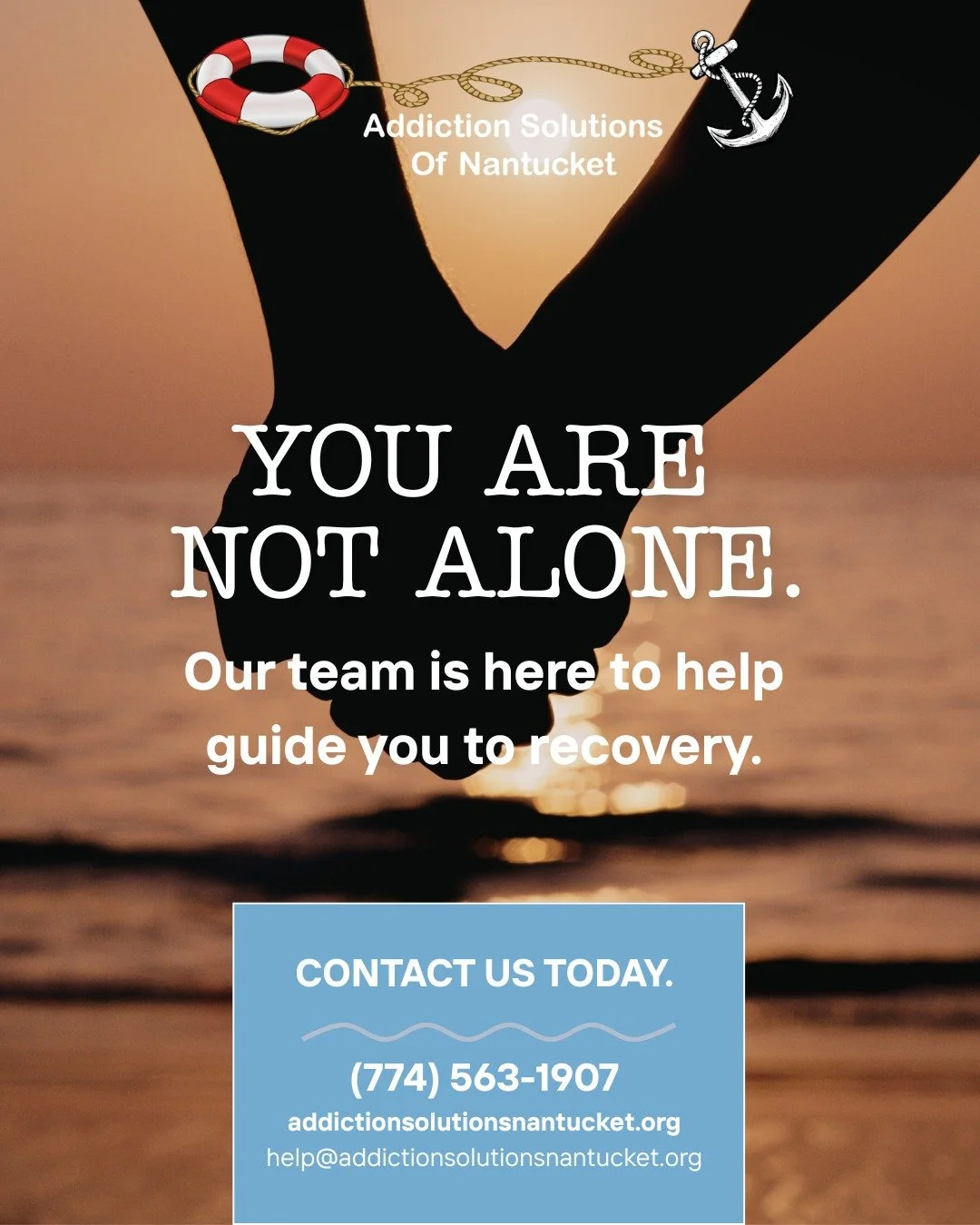 You are not alone because we are here FOR YOU. ❤️

It's free. It's confidential. And it's available 24/7. Call us at (774) 563-1907. Our team is ready to help guide you to recovery.
