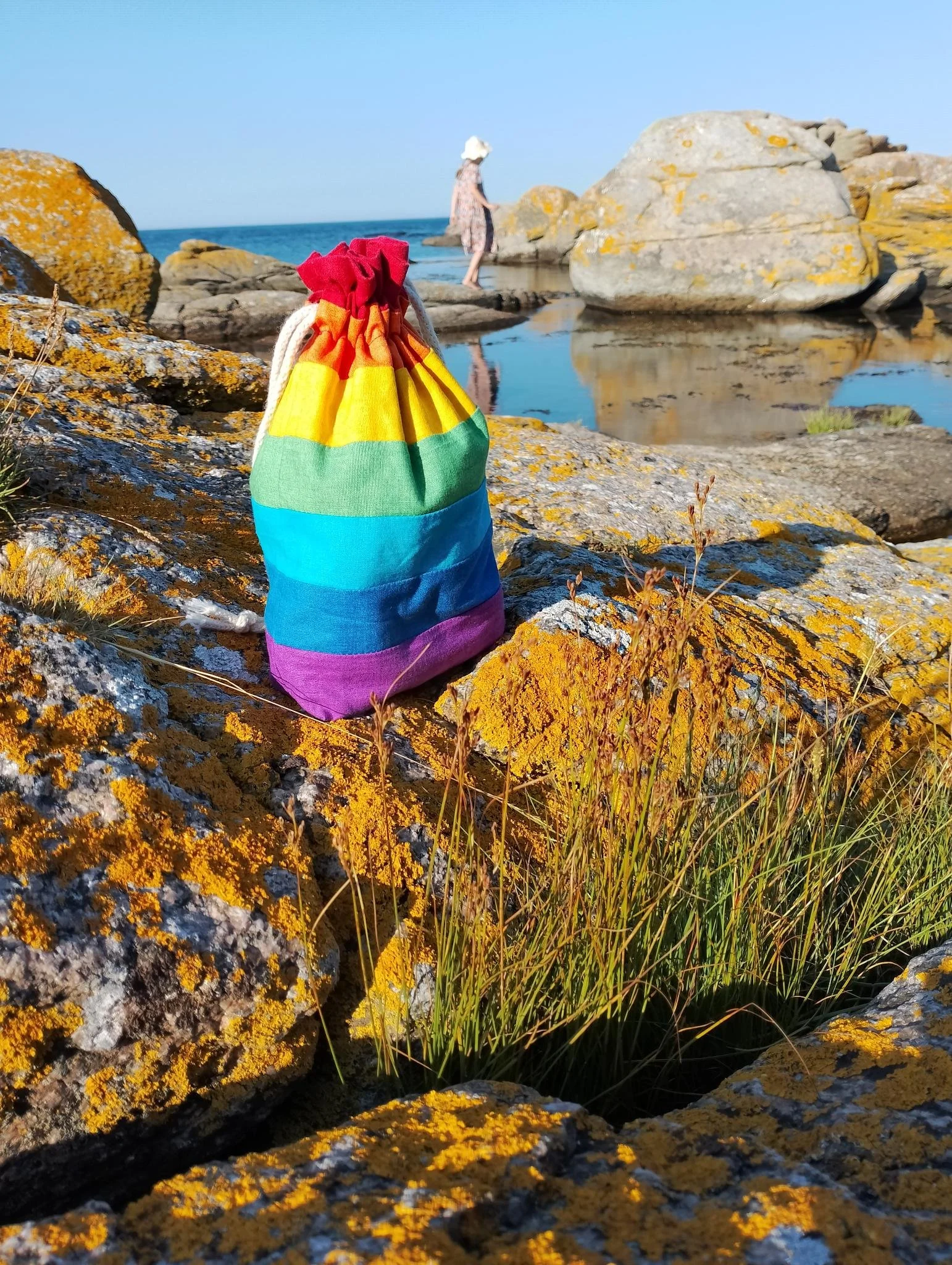 Rainbow Cotton Pouch