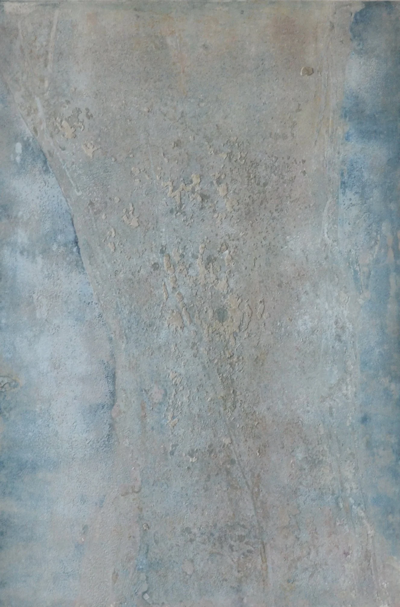 The works are 56 x 76 cm, Plaster and printing ink on 300 gsm paper