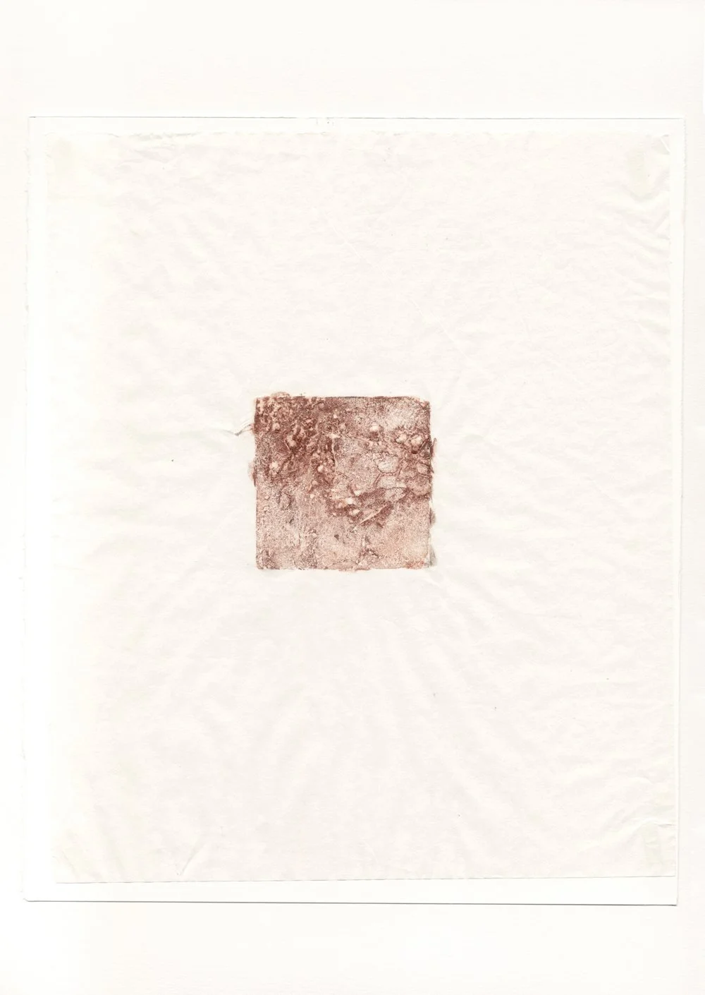 Prints from the process. Graphic printing ink on Japanese paper, approximately 20 × 30 cm, 2022 