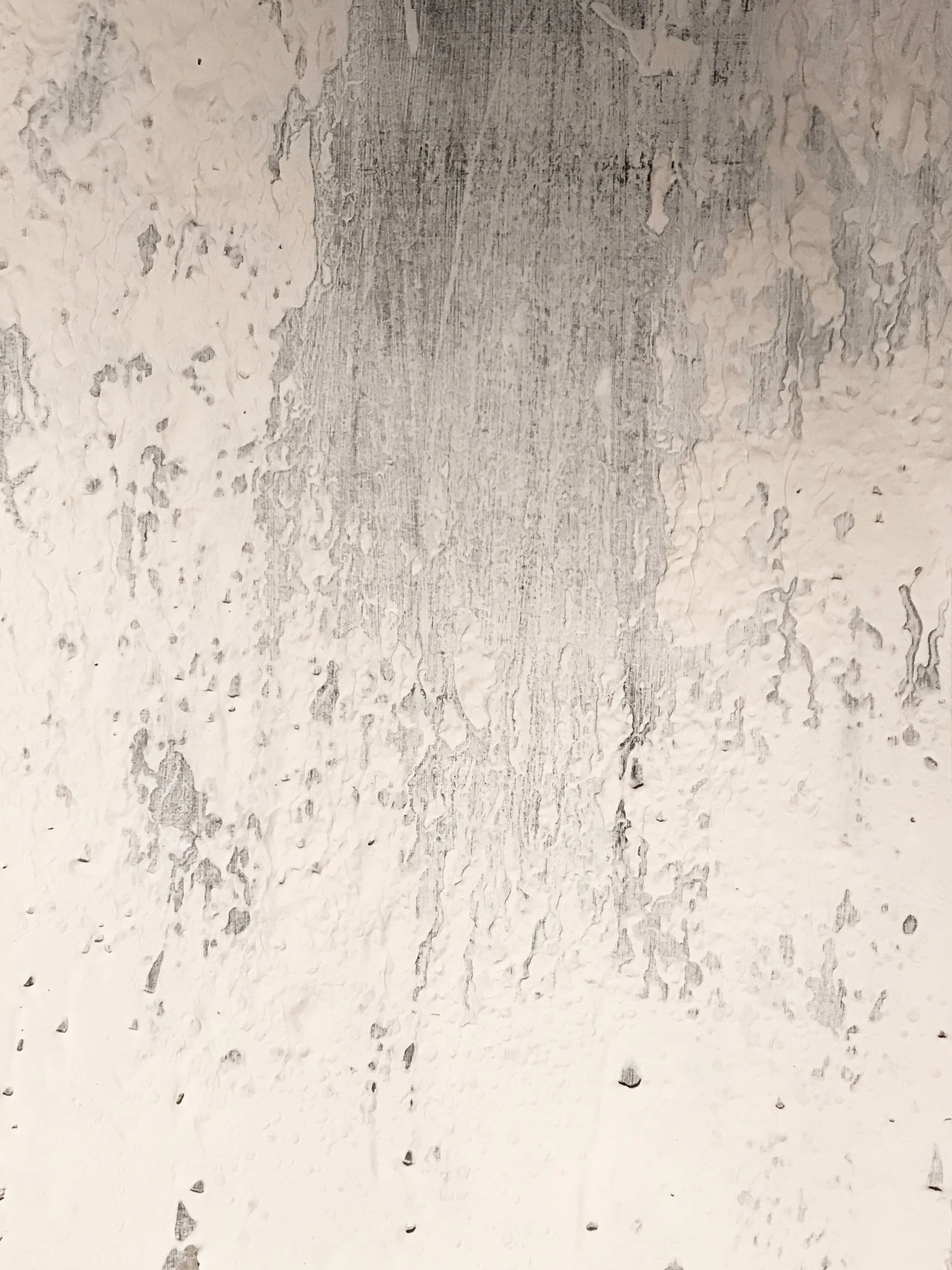 Poured plaster on plates before printing