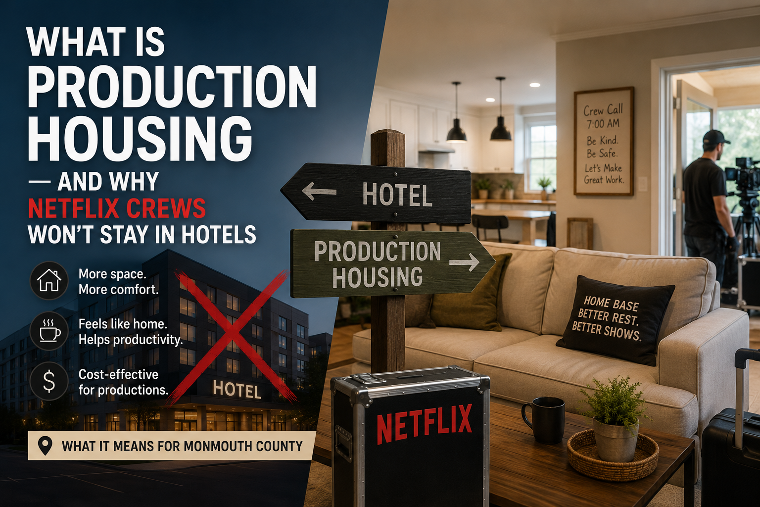 What Is Production Housing — And Why Netflix Crews Won't Stay in Hotels