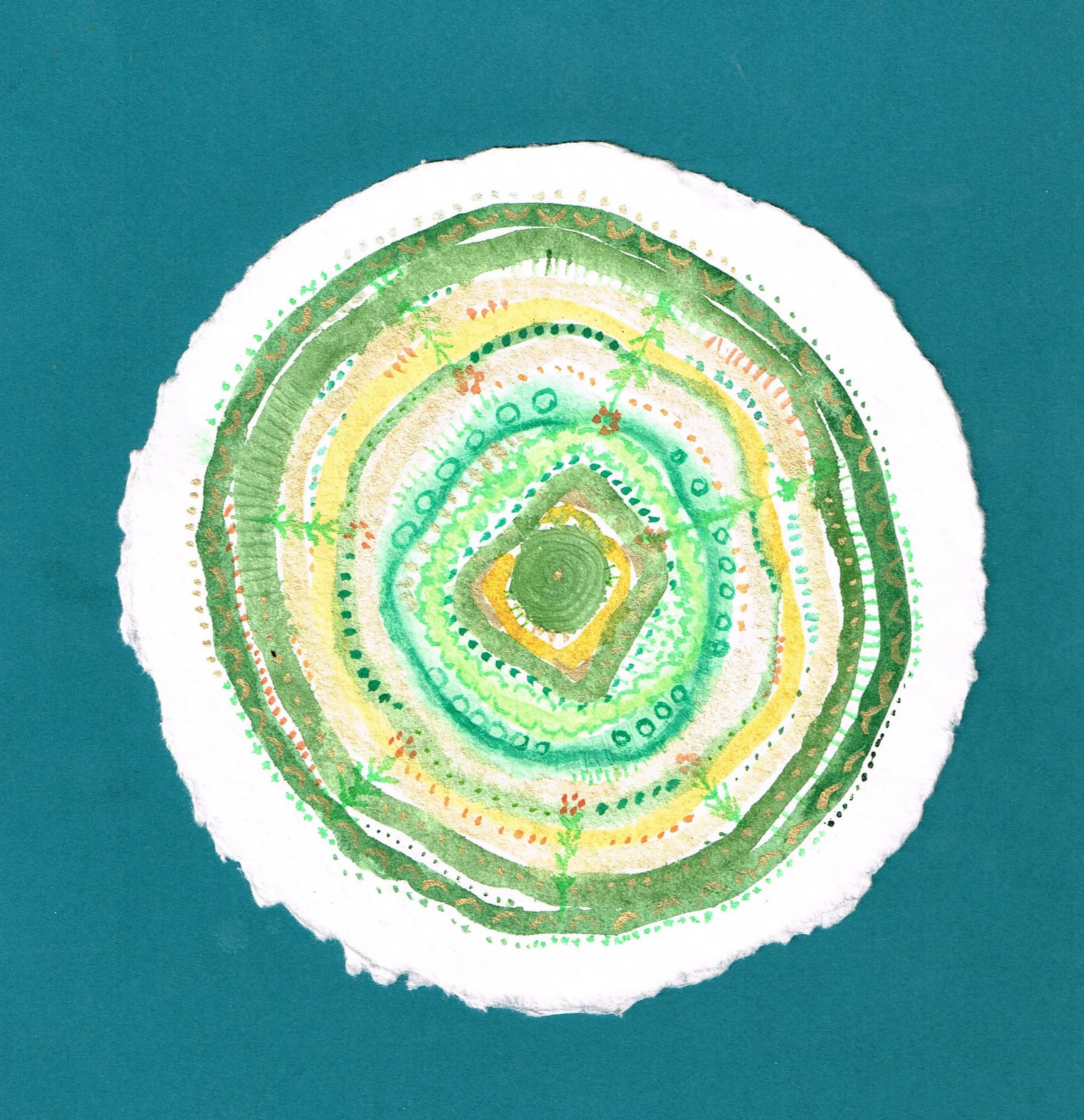 Green mandala