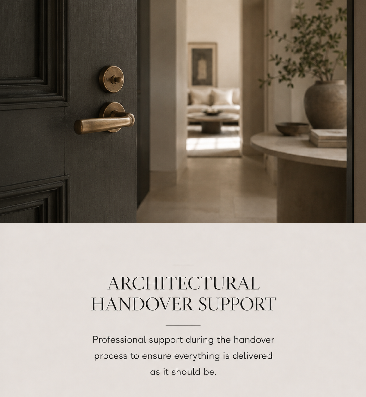 Architectural Handover Support