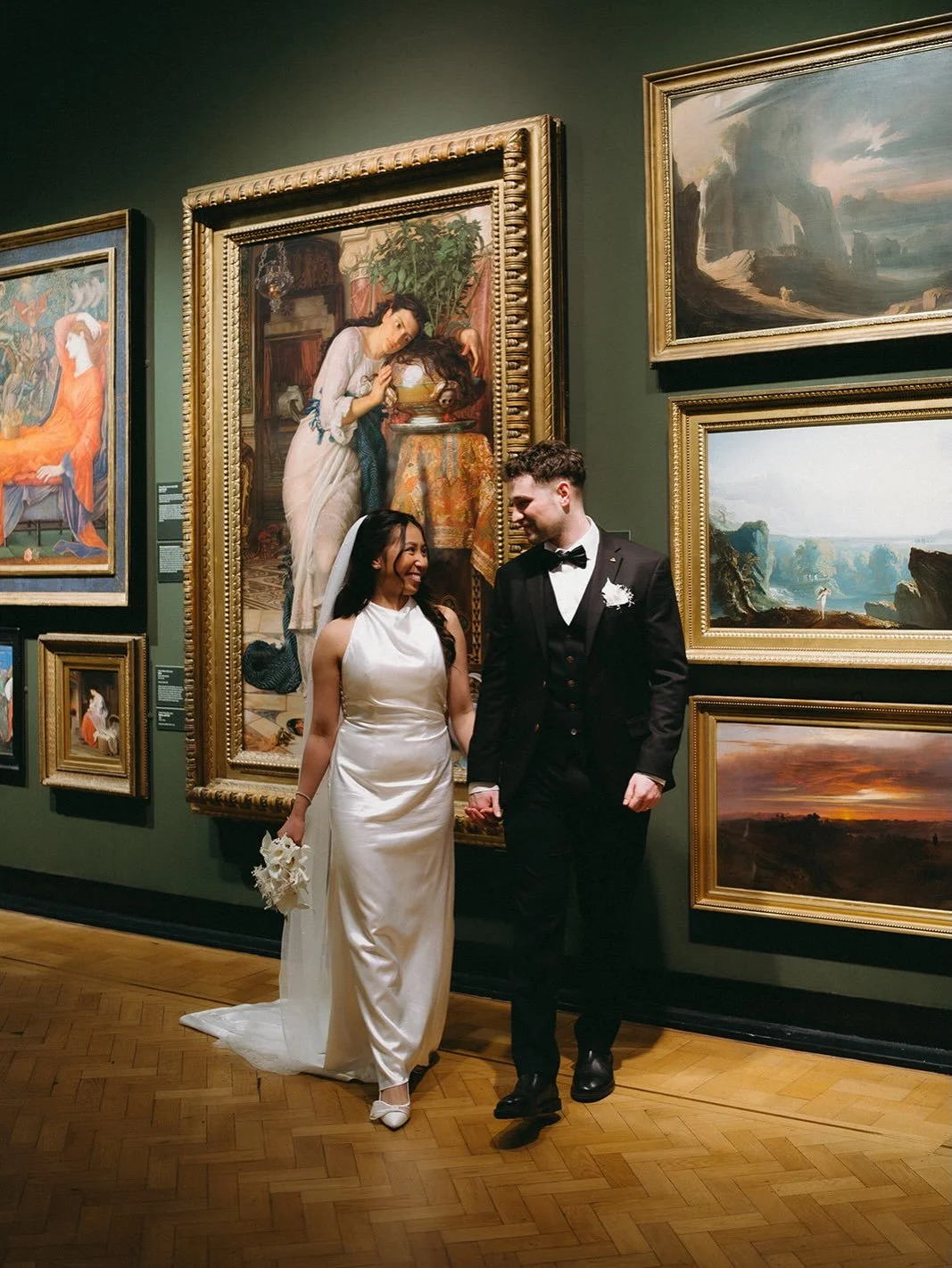 "He was my North, my South, my East and West, my working week and my Sunday rest." &mdash; W.H. Auden

The stunning bride Diella and handsome groom Joseph rocking the romantic city vibes. After their intimate city ceremony The Laing art gal