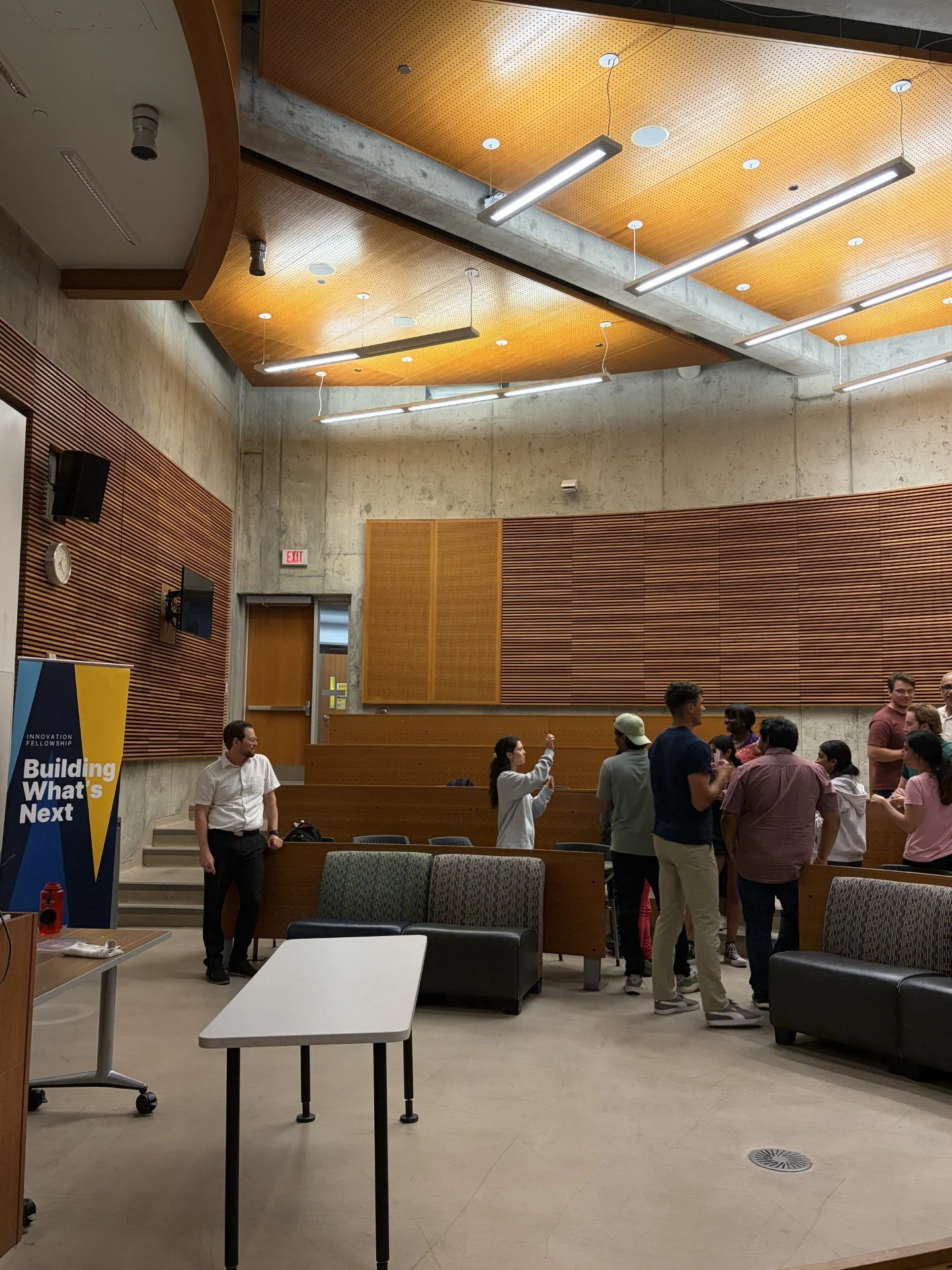 Audience at a Kyle Brykman talk on team dynamics.