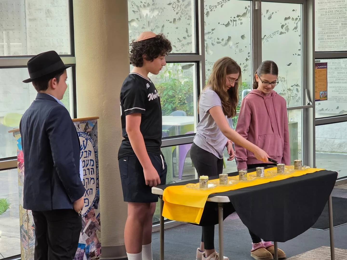 Today, our school community came together for a meaningful Yom HaShoah commemoration. Through a school-wide ceremony, we remembered the six million Jewish souls who were lost, honored the bravery of those who stood up in the face of darkness, and rea