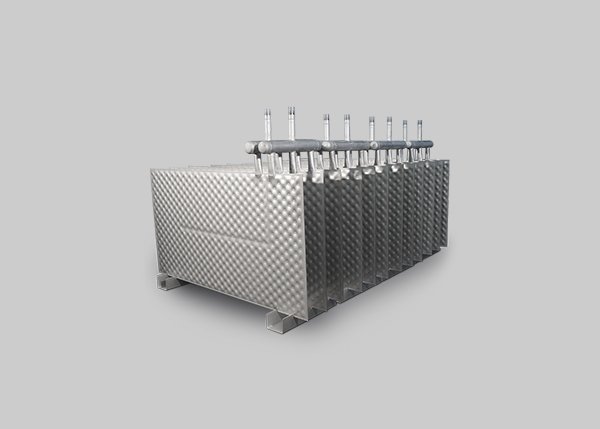 Laser welded plate bank