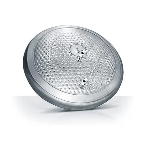 Laser welded flanged/dished head