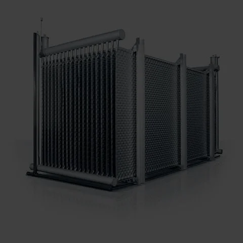 Laser welded plate bank