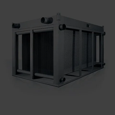 	
Laser welded plate bank