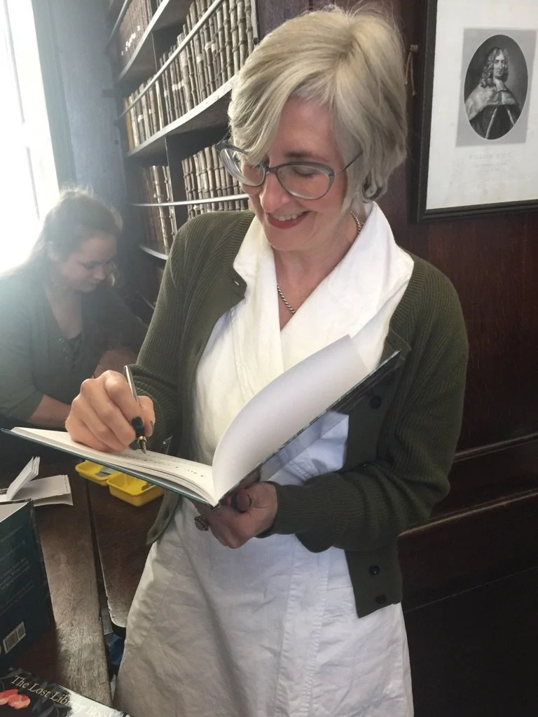 At the launch of The Lost Library Book in Marsh's Library, May 2017